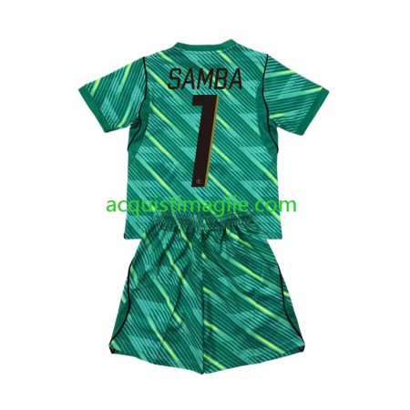 Divisa di Calcio Francia Brice Samba 1 Portiere Bambino Terza Mondiali 2026